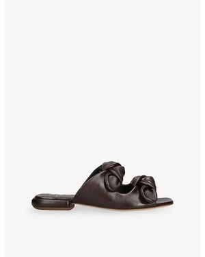 Officine Creative Suki Leather Sandals - Black