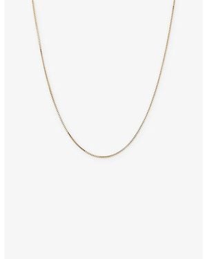 MEJURI Baby Box Chain 14Ct Necklace - Metallic