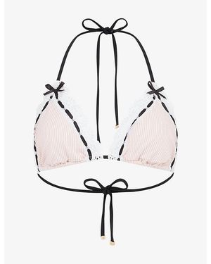 Agent Provocateur Miffy Triangle Bikini Top - White