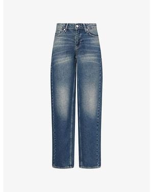 Peachy Den Joan Barrel-Leg Denim Jeans - Blue