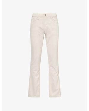 PAIGE Transcend Normandie Straight Stretch-Denim Jeans - Natural