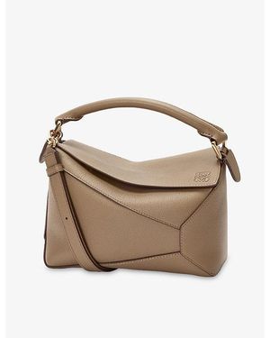 Loewe Puzzle Edge Small Leather Cross-Body Bag - Metallic