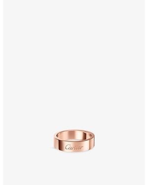 Cartier C De 5Mm 18Ct Rose- Wedding Ring - Pink
