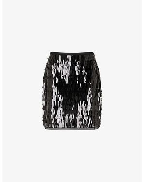 Whistles Sword-Sequin Mini Skirt - Black