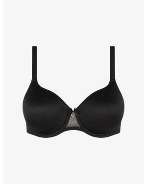 Chantelle Norah Covering Full-Cup Stretch-Woven Bra - Black