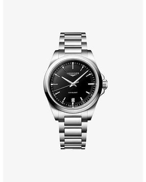 Longines Conquest Stainless-Steel Quartz Watch - Multicolour