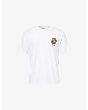ANTI SOCIAL SOCIAL CLUB Koi Logo-Print Cotton T-Shirt - White