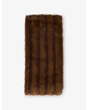 Frankie Shop Ciasa Faux-Fur Scarf - Brown