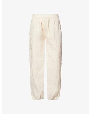 Jonathan Simkhai Selah Lace Balloon Linen-Blend Pants - Natural