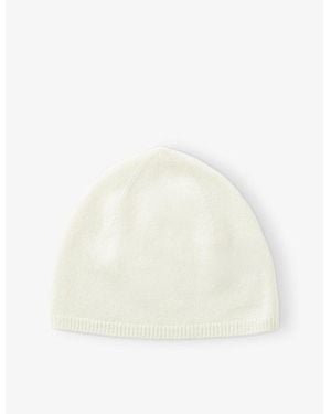 JOSEPH Light Pure Cashmere Beanie Hat - White