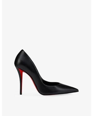 Christian Louboutin Miss Z 100 Nappa Leather Heeled Courts - Black
