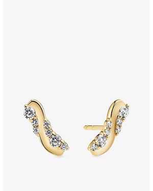Sif Jakobs Ellera Waves Altro 18Ct- Plated Sterling- Earrings - Metallic