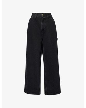 Carhartt Belmont Workwear Wide-Leg Denim Jeans - Black