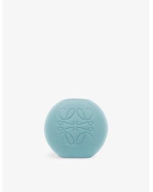 Loewe Pebble Dice Enamelled Brass Charm - Blue