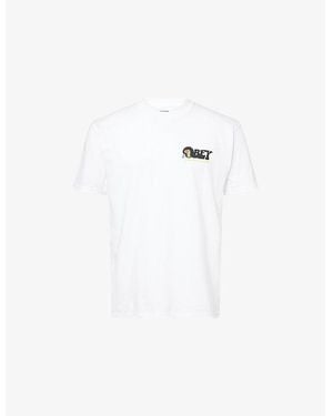 Obey Graphic-Print Regular-Fit Cotton T-Shirt - White