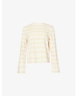 Barbour Dartmoor Striped Cotton Top - Natural