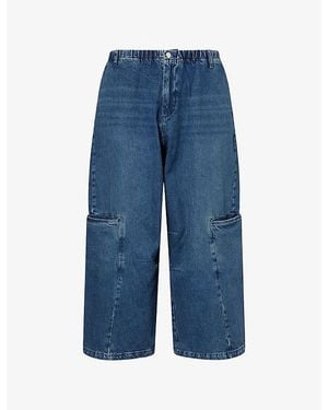 Seventh Saygo Drawstring-Waist Denim Jeans - Blue