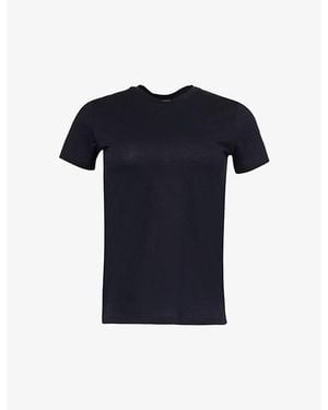 Vince Essential Round-Neck Cotton-Jersey T-Shirt - Blue