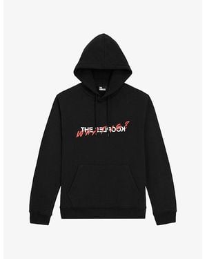 The Kooples Logo-Print Cotton-Jersey Hoody - Black