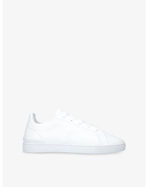Arne Branded Leather Low-Top Trainers - White