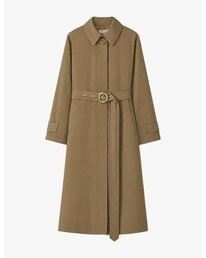 JOSEPH Tito Belted Cotton-Blend Trench Coat - Natural