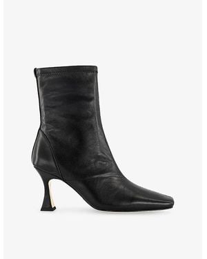 Tony Bianco Fomo Leather Heeled Ankle Boots - Black