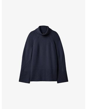 JOSEPH Loftus Relaxed-Fit Cashmere Sweater - Blue