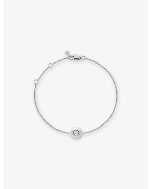 Monica Vinader April Birthstone Lab-Grown Diamond And Sterling- Bracelet - White
