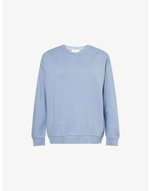Derek Rose Relaxed-Fit Cotton-Blend Sweatshirt - Blue