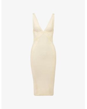 House Of Cb The Classic Midi Bandage Dress in White | Lyst House Of Cb The Classic Midi Bandage Dress in White | Lyst