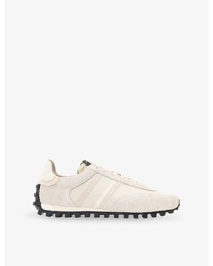 AllSaints Robin Suede And Mesh Sneakers - White