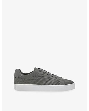 Reiss Finley Knit Low-Top Trainers - Grey