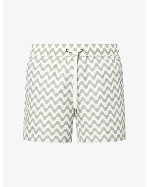 Frescobol Carioca Rio Wave Swim Shorts - White