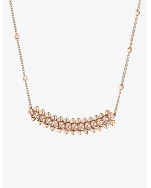 Cartier Clash De 18Ct Rose- And 0.20Ct Brilliant-Cut Diamond Pendant Necklace - Natural
