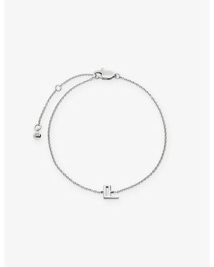 Monica Vinader Initial L Sterling- Bracelet - Metallic