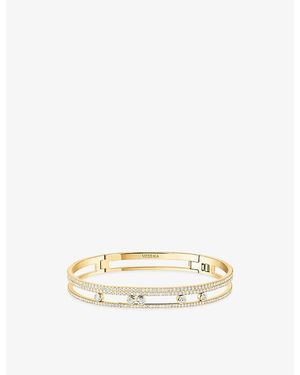 Messika Move Romane Pave 18Ct And 1.75Ct Diamond Bangle Bracelet - Metallic