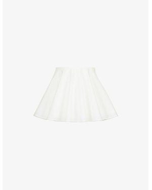 House Of Cb Celia Bloomer Stretch-Cotton Mini Skirt - White