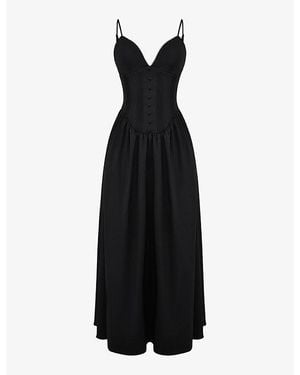 sachin and babi light blue dress Meshki Sabine Backless Maxi Dress in Cream – Rent a Dress main image 0
