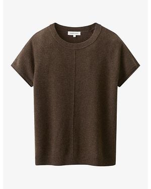 The White Company Relaxed-Fit Cashmere T-Shirt - Brown