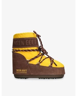 Moon Boot Icon Low Nylon Snow Boots - Yellow