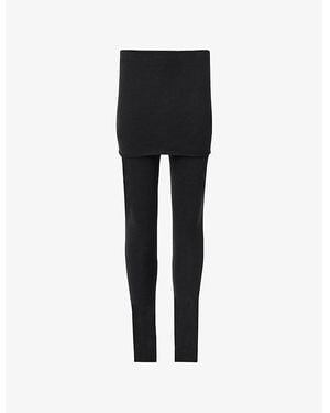 AllSaints Raffi Slim-Fit High-Rise Cotton Leggings - Black
