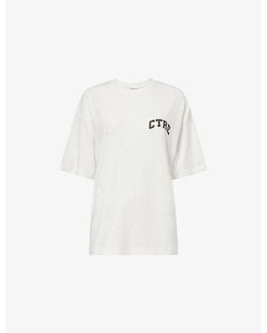 The Couture Club Ctre Short-Sleeve Cotton-Jersey T-Shirt - White