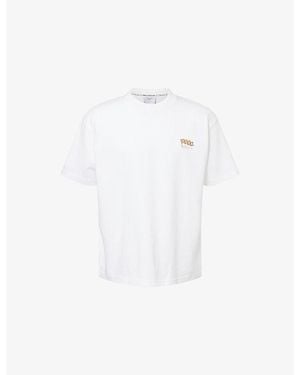 Percival Graphic Oversized Cotton-Jersey T-Shirt - White