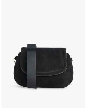 Whistles Nala Suede Cross-Body Bag - Black