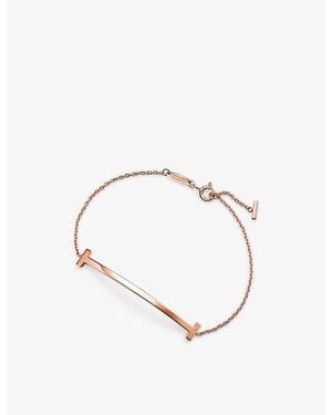 Tiffany & Co. Tiffany T Smile Medium 18Ct Rose- Bracelet - Metallic