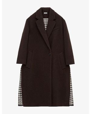 Loewe Double-Breasted Longline Cashmere Coat - Black