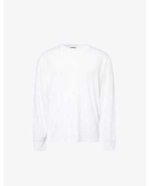 Tom Ford Long-Sleeve Lyocell And Cotton-Blend T-Shirt - White