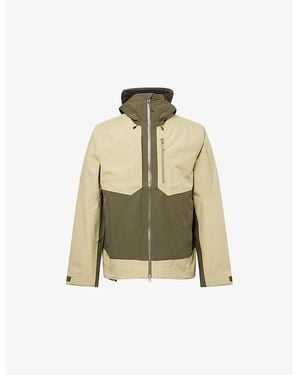 Salomon Outline Gore Colour-Block Shell Jacket - Green