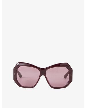 JOSEPH Slima Butterfly-Frame Acetate Sunglasses - Purple