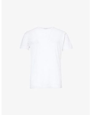 Sunspel Q14 Cellular Cotton T-Shirt - White